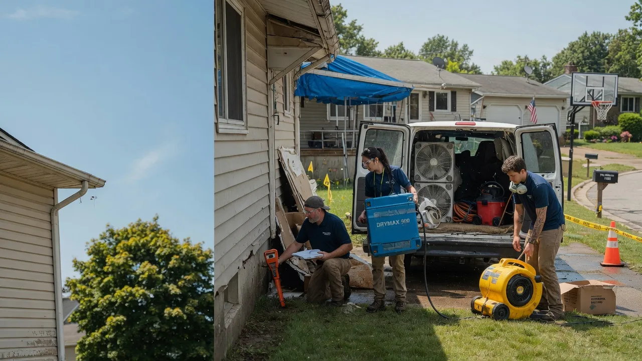Ceiling Leak Cleanup in La Crosse, IN near me